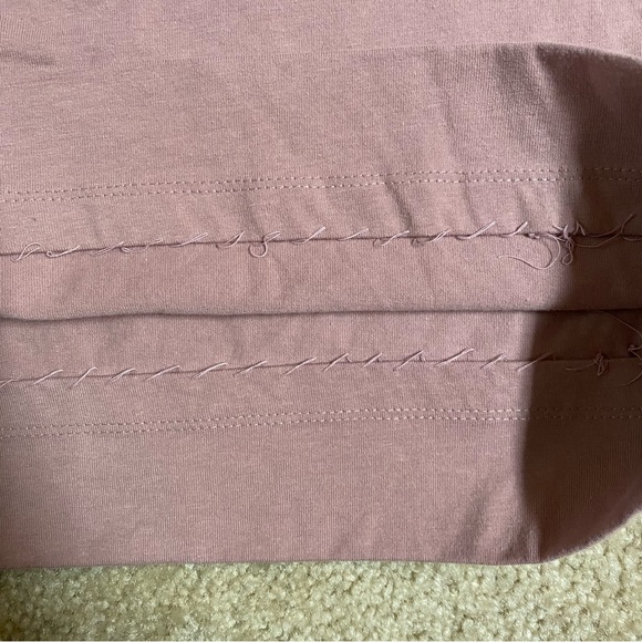 American sweetheart pink floral embroidery long sleeve tee - Picture 4 of 9